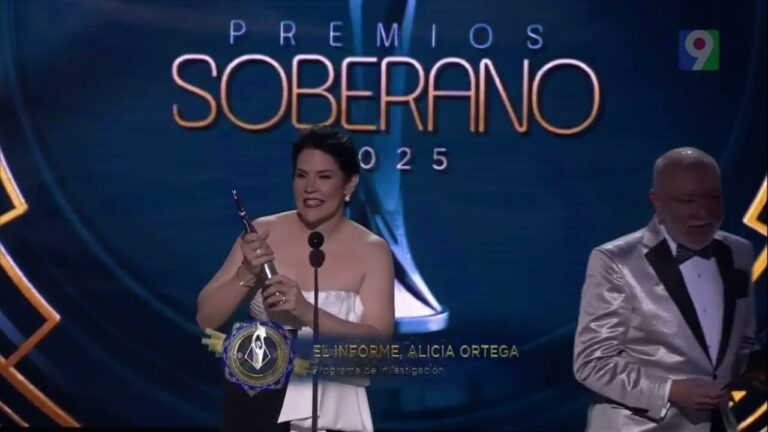 «El Informe con Alicia Ortega» gana como Mejor Programa de Investigación en los Premios Soberano