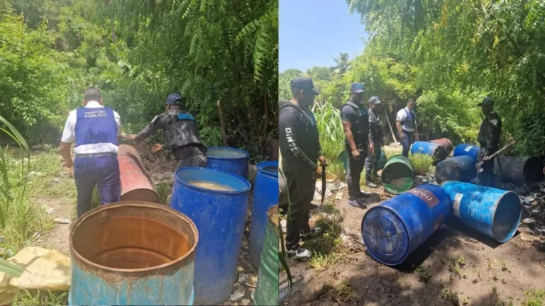 Autoridades desmantelan fábrica clandestina de clerén y tapa floja en Azua