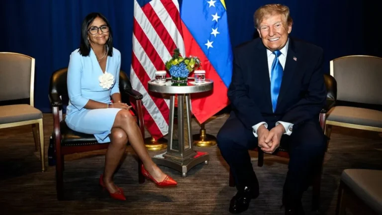 Trump y Delcy Rodríguez sellan su alianza con un encuentro inédito en Nueva York